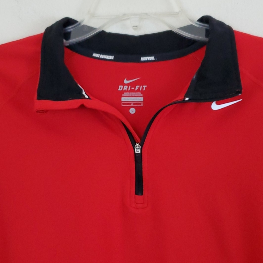 Nike Dri-Fit Red Long Sleeve Shirt - L - Picture 3 of 10